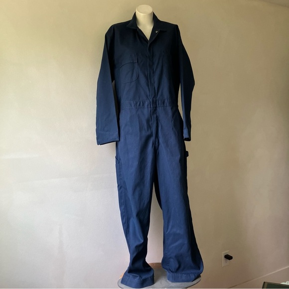 Sears | Vintage Cotton Zip Up Coveralls - Picture 2 of 12